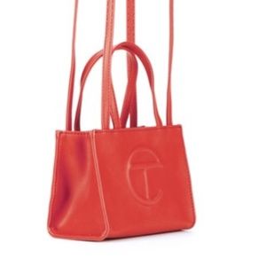 Small Red Telfar Shopping Bag